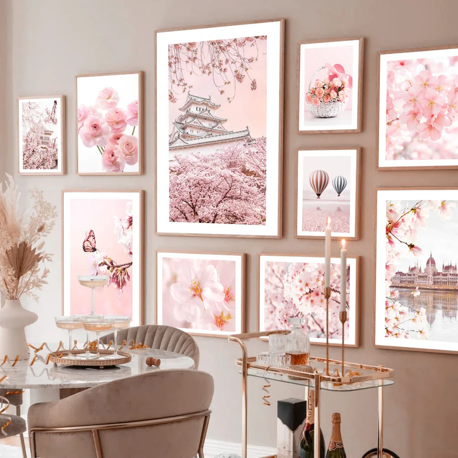 Pink Japanese Sakura Peony Landscape Flower Orchid Wall Art Canvas Painting Nordic Posters Prints Pictures For Living Room Decor
Pink Japanese Sakura Peony Landscape Flower Orchid Wall Art Canvas Painting Nordic Posters Prints Pictures For Living Room Decor