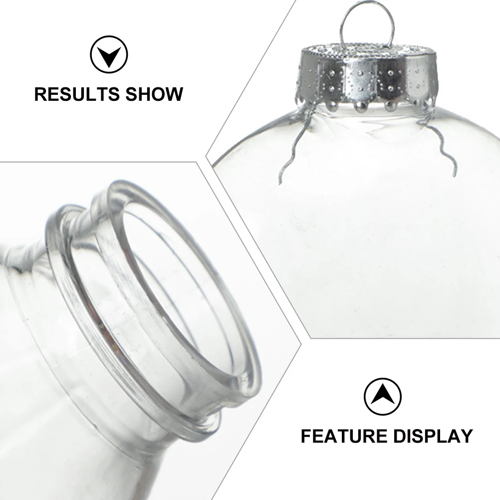 6pcs Empty Clear Globe Bottle Christmas Wish Ball Pendant Diy Charms For Holiday Decor Hanging Storage Craft Ornament Fillable
6pcs Empty Clear Globe Bottle Christmas Wish Ball Pendant Diy Charms For Holiday Decor Hanging Storage Craft Ornament Fillable