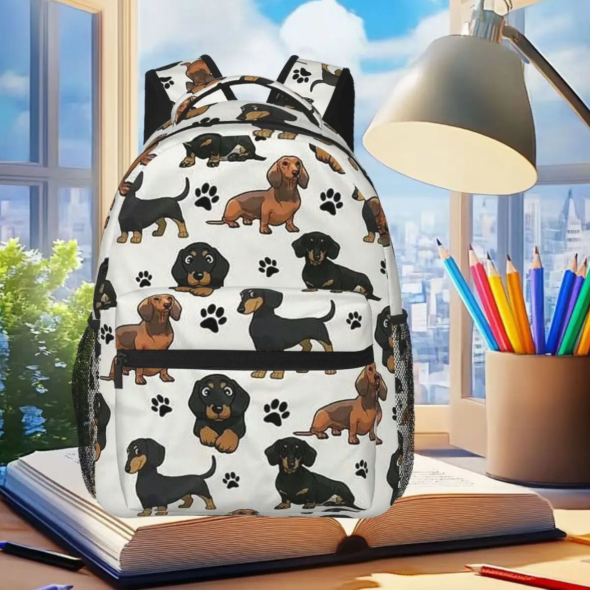 Dachshund Dog Cartoons Cute Backpack Student Boys Girls BookBag Kids School Bag Laptop Shoulder Bags for Men Women
Dachshund Dog Cartoons Cute Backpack Student Boys Girls BookBag Kids School Bag Laptop Shoulder Bags for Men Women