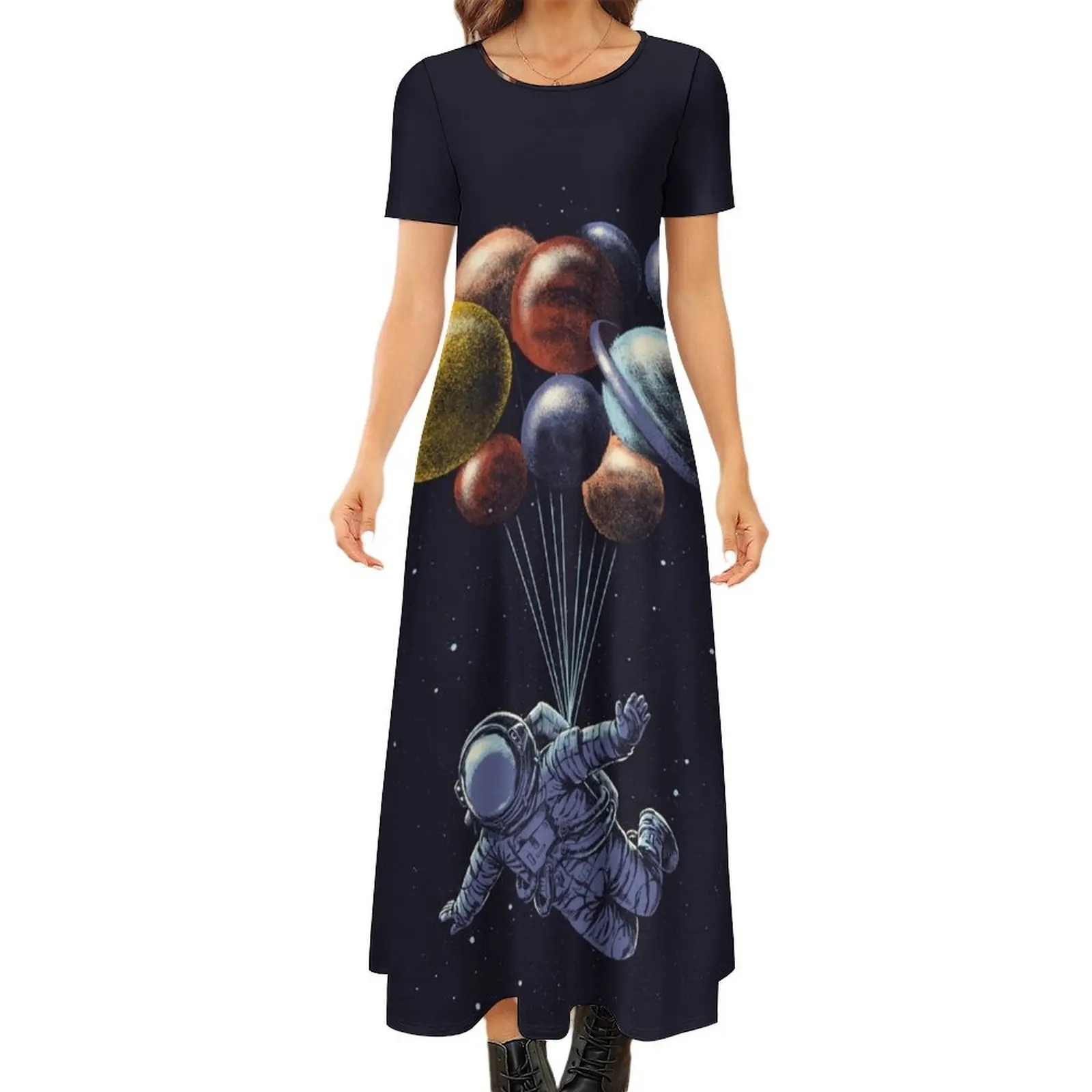Space Travel Round Neck Short Sleeve Dress luxury woman party dress ladies dresses for special occasion
Space Travel Round Neck Short Sleeve Dress luxury woman party dress ladies dresses for special occasion