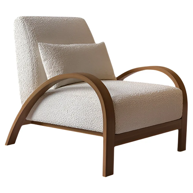 Modern Design Deluxe Single Armchair Home Furniture Solid Wood Frame Foam Cushion with Armrests Upholstered Lounge Chair
Modern Design Deluxe Single Armchair Home Furniture Solid Wood Frame Foam Cushion with Armrests Upholstered Lounge Chair