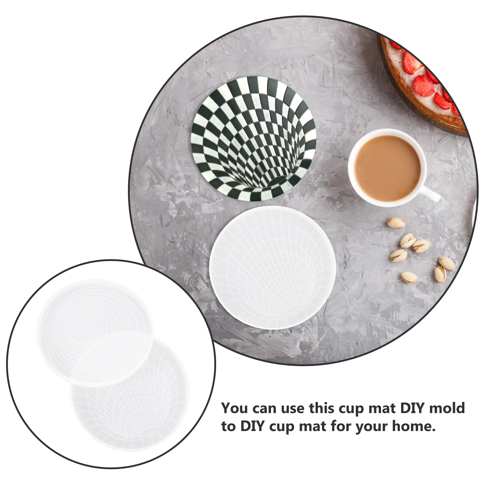2pcs Coaster Making Diy Silicone Round Shape Mat Casting Durable Lightweight Coffee Cup Mat Making Handmade Craft Tool Epoxy
2pcs Coaster Making Diy Silicone Round Shape Mat Casting Durable Lightweight Coffee Cup Mat Making Handmade Craft Tool Epoxy
