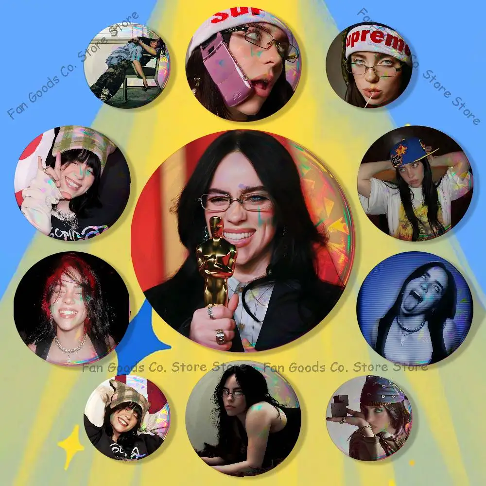 B-Billie Singer E-Eilish Badges Creative Tinplate Button Pins Brooch Creative Quotes Badge Clothes Backpack Jewelry Gift
B-Billie Singer E-Eilish Badges Creative Tinplate Button Pins Brooch Creative Quotes Badge Clothes Backpack Jewelry Gift