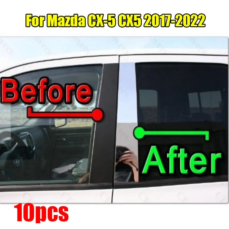 10 шт. хромированная накладка на дверь, зеркальная стойка для Mazda CX-5 CX5 2017-2022
10 шт. хромированная накладка на дверь, зеркальная стойка для Mazda CX-5 CX5 2017-2022