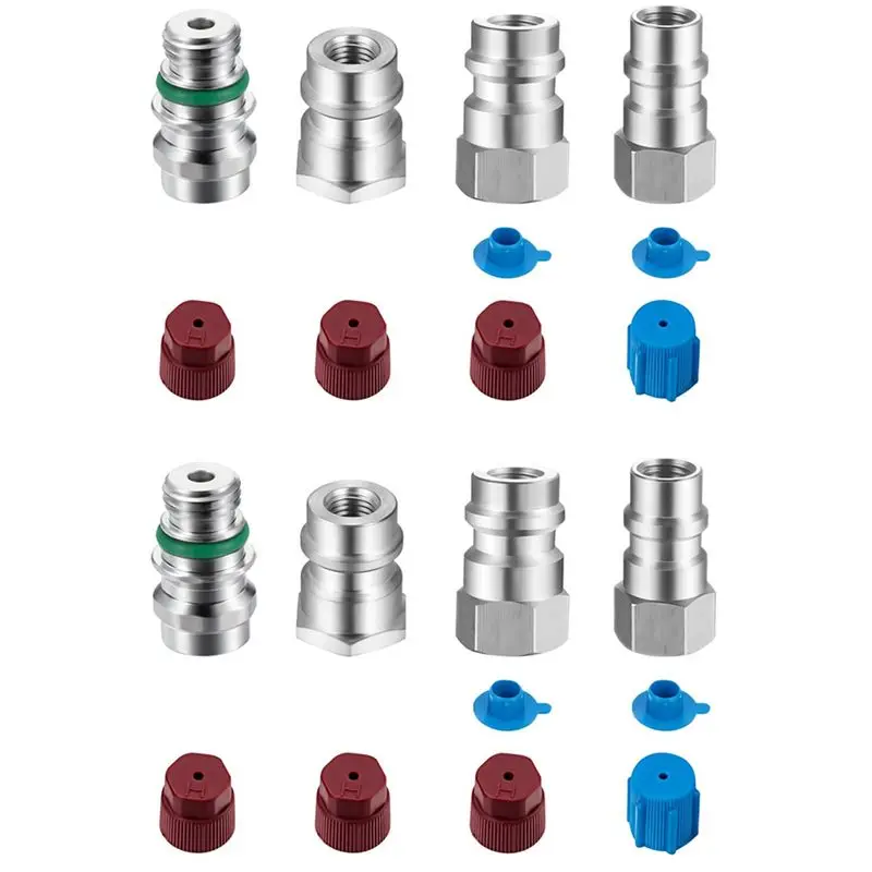 8Pc VA-LH11 A/C R-12 To R-134A Retrofit Conversion Adapter Fitting For 1/4 SAE Thread Low High Side Conversion-B51B
8Pc VA-LH11 A/C R-12 To R-134A Retrofit Conversion Adapter Fitting For 1/4 SAE Thread Low High Side Conversion-B51B