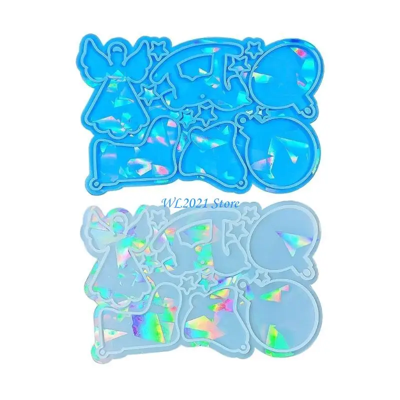 G5GC Earring Mold Christmas Hanging Plate Silicone Molds with Hole Keychain Pendant DIY Craft Epoxy Resin Casting
G5GC Earring Mold Christmas Hanging Plate Silicone Molds with Hole Keychain Pendant DIY Craft Epoxy Resin Casting