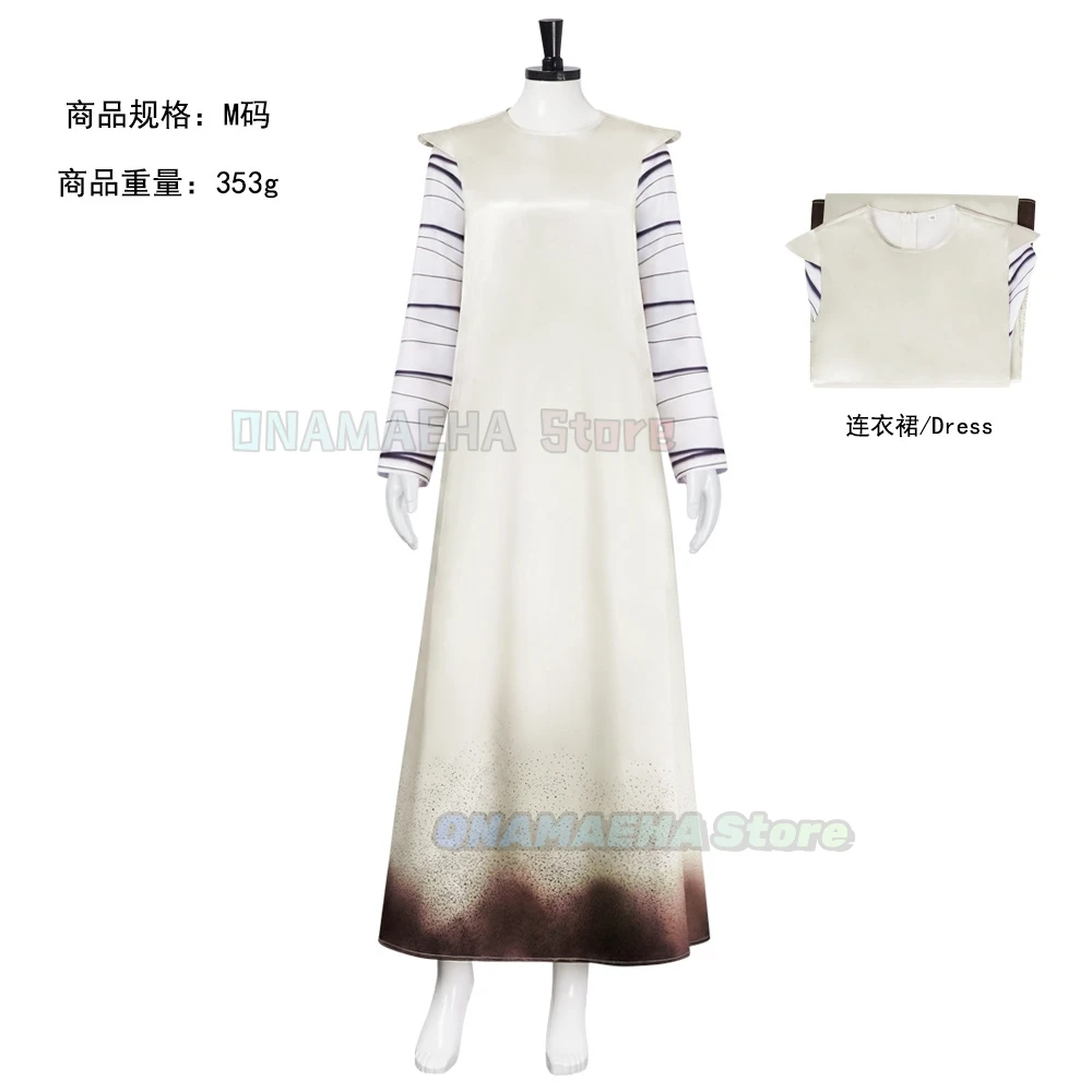 Elizabethhh Anime Cosplay Costume White Print Striped Sleeve Dress Cosplay Role-playing Dress Halloween Outfit
Elizabethhh Anime Cosplay Costume White Print Striped Sleeve Dress Cosplay Role-playing Dress Halloween Outfit