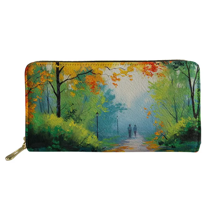Women Leather Wallet Colorful Painting Style Long Multicolor Coin Purse Female Girls Interior Credit Card Holder
Women Leather Wallet Colorful Painting Style Long Multicolor Coin Purse Female Girls Interior Credit Card Holder