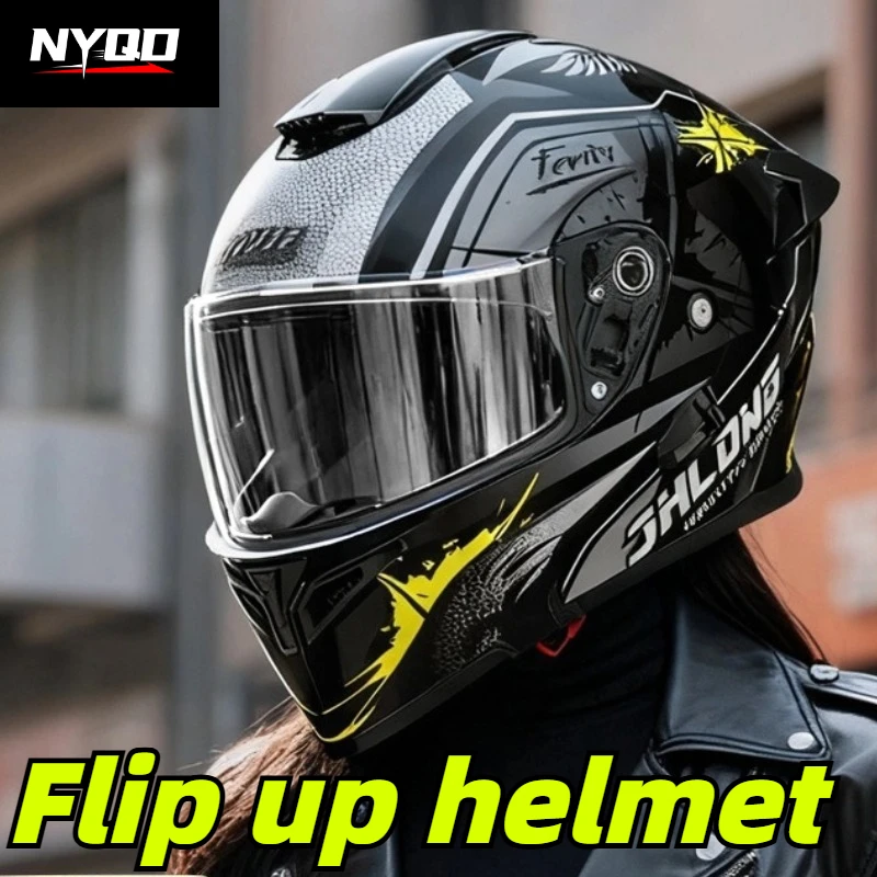 DOT Approved Modular Flip Up Motorcycle Helmet Convertible Full Face & Half Shell for Men Women Summer
DOT Approved Modular Flip Up Motorcycle Helmet Convertible Full Face & Half Shell for Men Women Summer