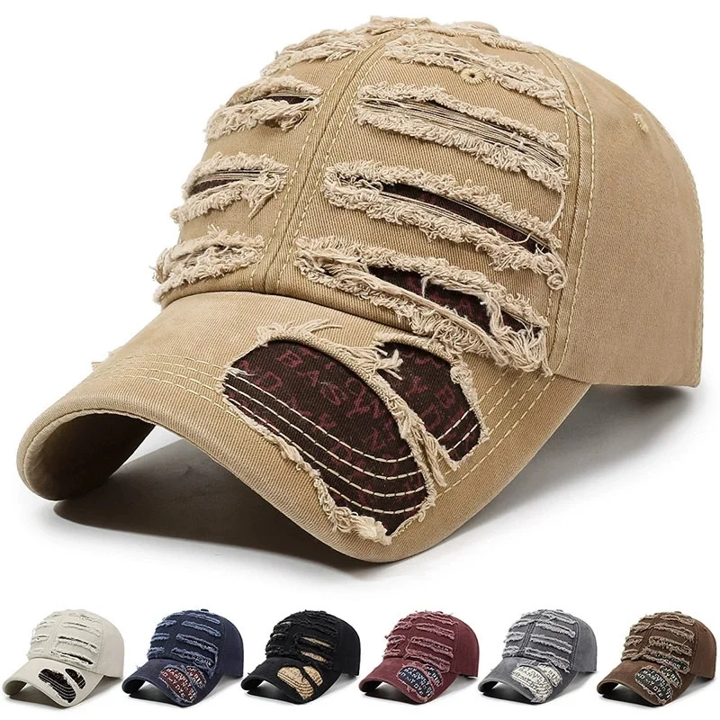 Fashionable and Versatile Ripped Distressed Baseball Cap: Sun-Protective, Outdoor Casual, and Stylish
Fashionable and Versatile Ripped Distressed Baseball Cap: Sun-Protective, Outdoor Casual, and Stylish