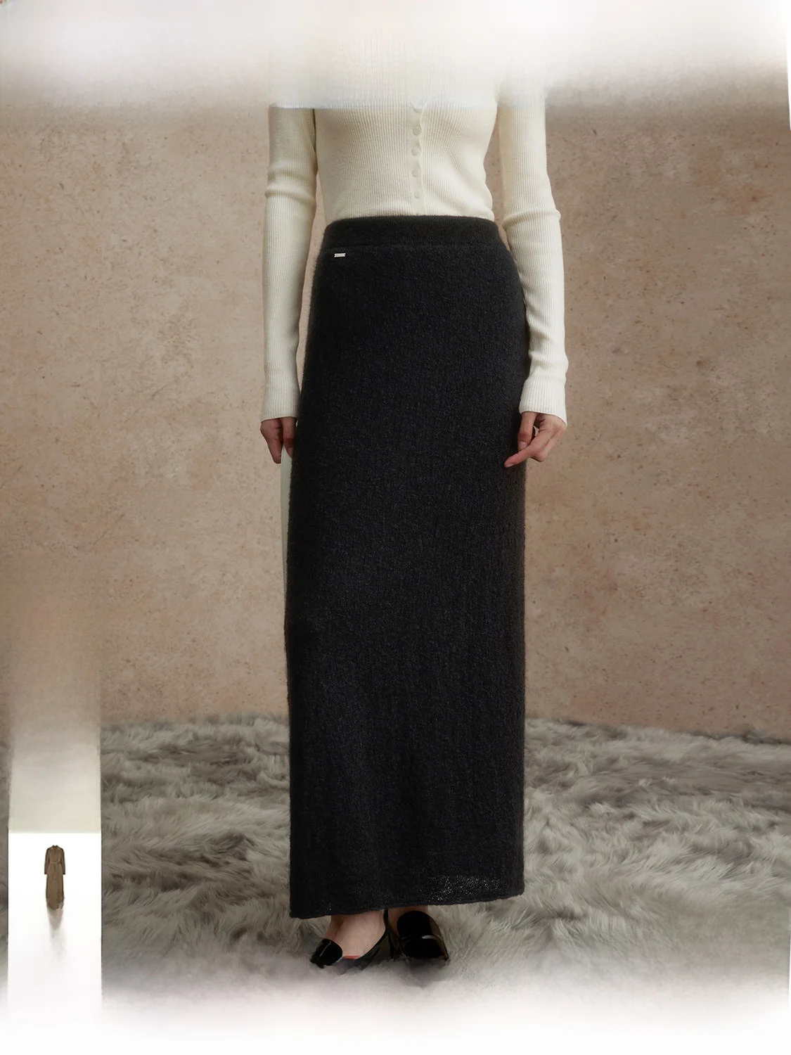 ZhiZhi Pineapple Spring Gentle White Half Skirt Women's Autumn Straight Skirt Cashmere Midi Skirt Cotton Blend Cashmere
ZhiZhi Pineapple Spring Gentle White Half Skirt Women's Autumn Straight Skirt Cashmere Midi Skirt Cotton Blend Cashmere