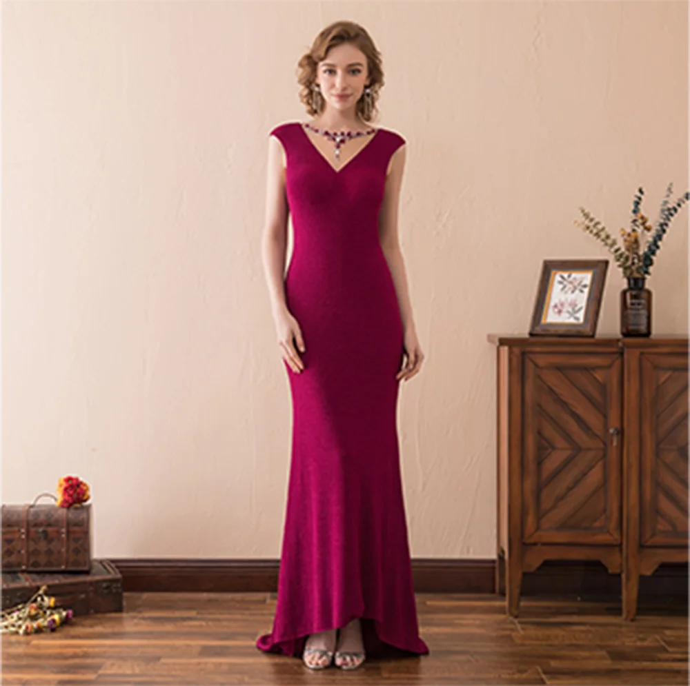 Classic Straight Floor Length O-neck Jersey Sleeveless Crystal Pleats Evening Dress Fashion Photo Color فساتين سهره نسائيه فخمة
Classic Straight Floor Length O-neck Jersey Sleeveless Crystal Pleats Evening Dress Fashion Photo Color فساتين سهره نسائيه فخمة