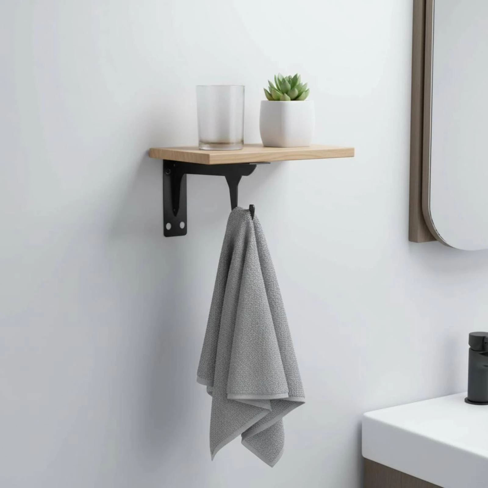 Metal Shelf Bracket Black Finish Wall Hardware
Metal Shelf Bracket Black Finish Wall Hardware