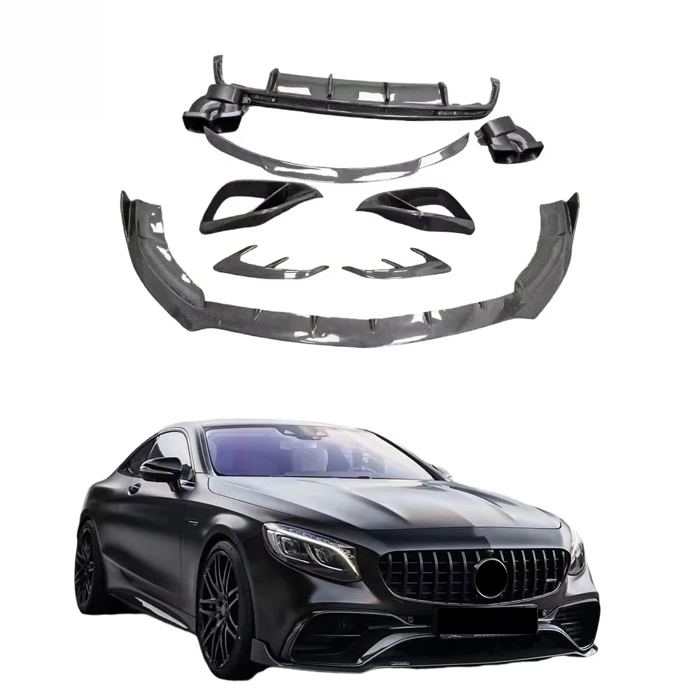 B Style Front Rear Bumpers Diffusers Splitter Spoiler Exhaust Bumper For W217 Coupe Body Kit Carbon Fiber Upgrade
B Style Front Rear Bumpers Diffusers Splitter Spoiler Exhaust Bumper For W217 Coupe Body Kit Carbon Fiber Upgrade