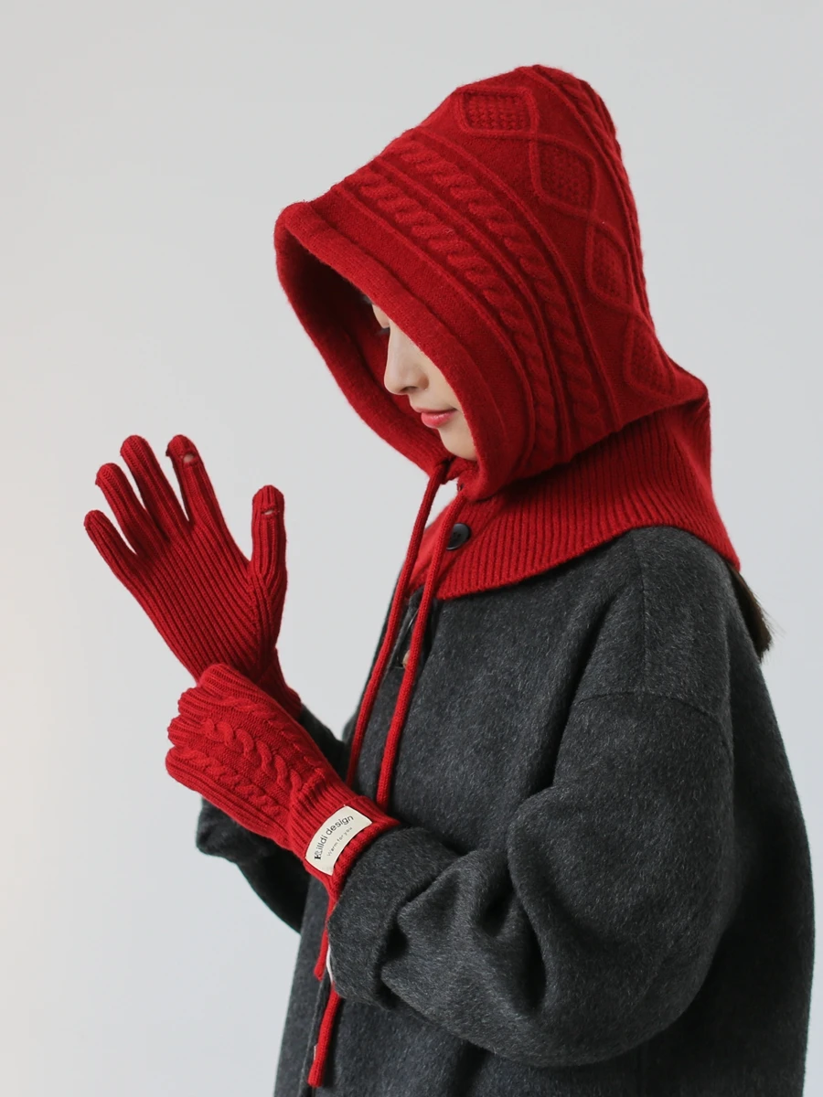 Women Knitted Balaclava Fake Collar Shawl Hooded Hat Winter Thick Warm Neck Beanines Cap Birthday Xmas Gift Elegant
Women Knitted Balaclava Fake Collar Shawl Hooded Hat Winter Thick Warm Neck Beanines Cap Birthday Xmas Gift Elegant