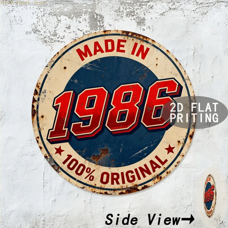 2D Flat 1pc Retro 1978-1989 Unique Gift Idea Round Tin Sign, Perfect for Housewarming Birthday
2D Flat 1pc Retro 1978-1989 Unique Gift Idea Round Tin Sign, Perfect for Housewarming Birthday