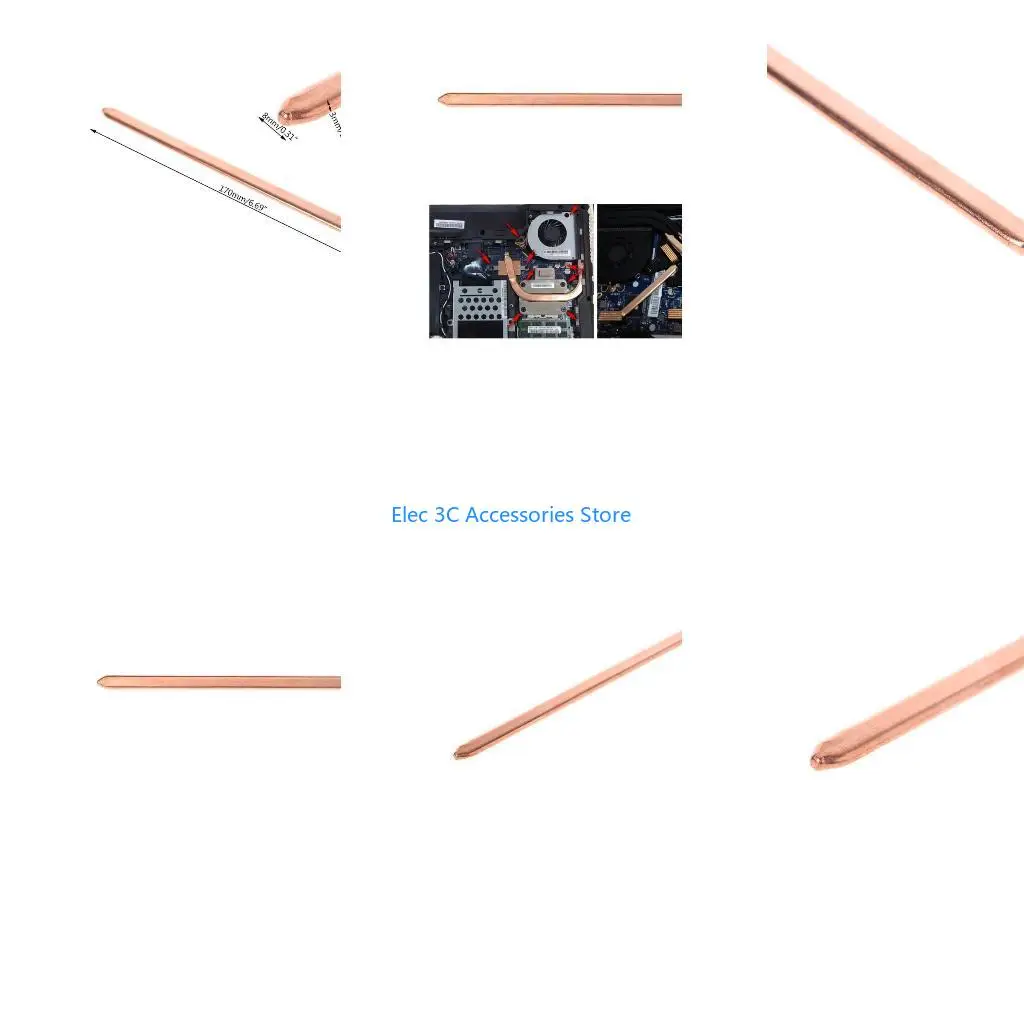 Y51A Thermal Cooling Tube 170x8x3mm Copper Tube Flat Heatsink Cooler For Laptop
Y51A Thermal Cooling Tube 170x8x3mm Copper Tube Flat Heatsink Cooler For Laptop