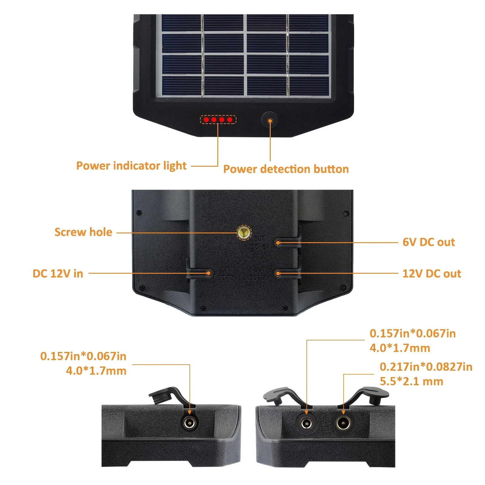 Winghome Solar Panel For Trail Camera, Solar Battery Charger Kit, Rechargeable Lithium Battery Waterproof Hunting Accessories
Winghome Solar Panel For Trail Camera, Solar Battery Charger Kit, Rechargeable Lithium Battery Waterproof Hunting Accessories