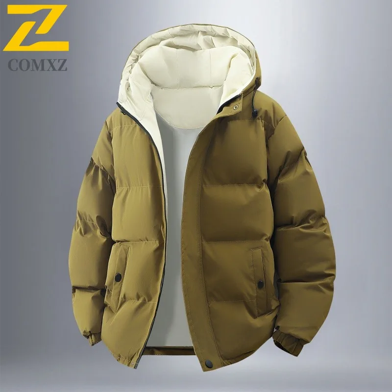 COMXZ Men Parker Coat Big Size Hooded Windproof Fashion Snowy Skiing Padded Jacket Daily Commute Stylish Cotton Padded Jackets
COMXZ Men Parker Coat Big Size Hooded Windproof Fashion Snowy Skiing Padded Jacket Daily Commute Stylish Cotton Padded Jackets