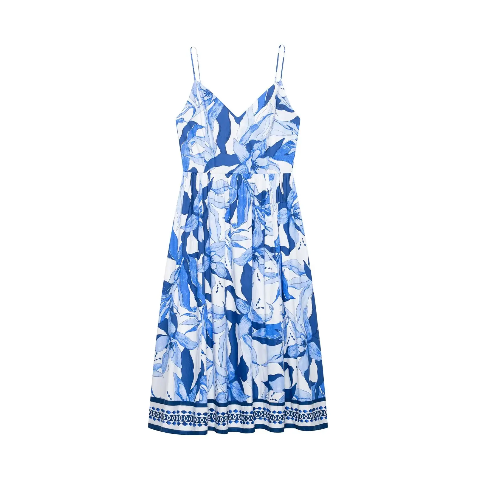 Women 2023 Summer New Chic Fashion Floral Print Midi Dress Vintage Sleeveless Backless Thin Straps Female Dresses robe Mujer
Women 2023 Summer New Chic Fashion Floral Print Midi Dress Vintage Sleeveless Backless Thin Straps Female Dresses robe Mujer
