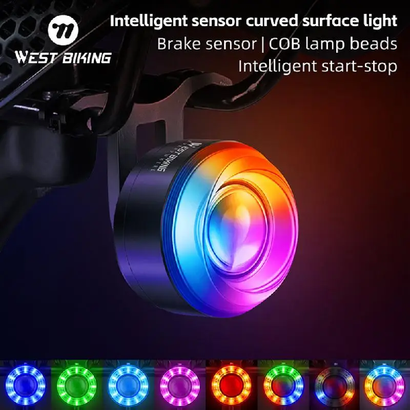 Colorful Bicycle Front And Rear Lights Intelligent Sensing Headlights Brake Sensor Taillights Mountain Bike Warning Light
Colorful Bicycle Front And Rear Lights Intelligent Sensing Headlights Brake Sensor Taillights Mountain Bike Warning Light
