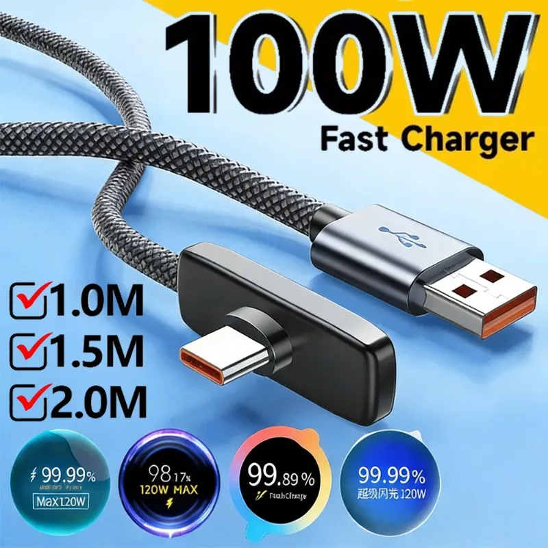 Кабель для быстрой зарядки USB-C 100 Вт 6 А, плоский, 90 см ° Плетеный кабель-зарядка с угловым разъемом для смартфонов и планшетов 1м/1.5м/2м
Кабель для быстрой зарядки USB-C 100 Вт 6 А, плоский, 90 см ° Плетеный кабель-зарядка с угловым разъемом для смартфонов и планшетов 1м/1.5м/2м