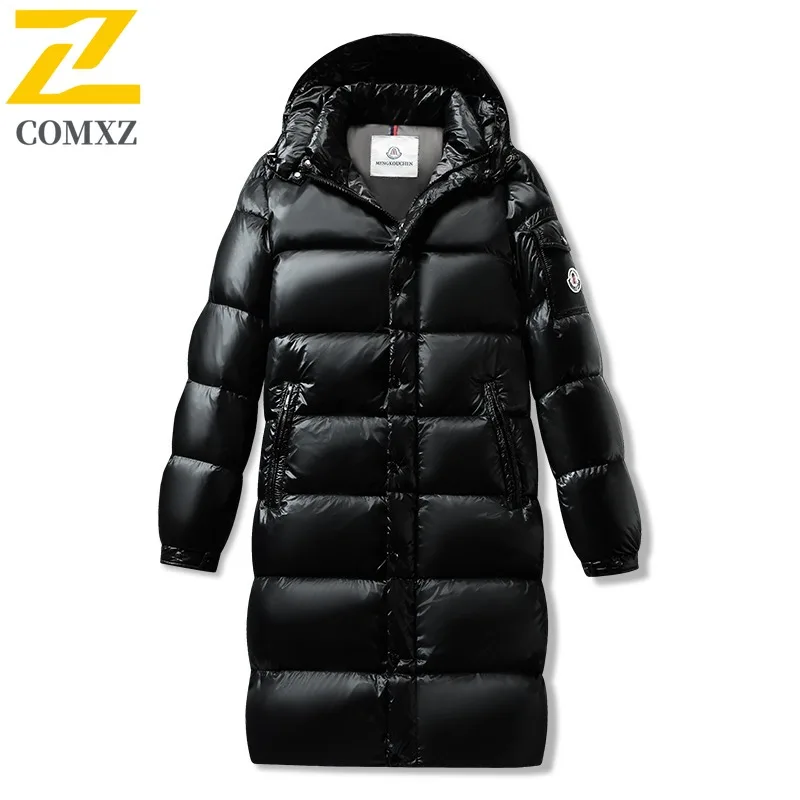 COMXZ Зимний мужской длинный пуховик, классический пуховик с капюшоном для путешествий, защита от холода, легкий пуховик на белом утином пуху
COMXZ Зимний мужской длинный пуховик, классический пуховик с капюшоном для путешествий, защита от холода, легкий пуховик на белом утином пуху