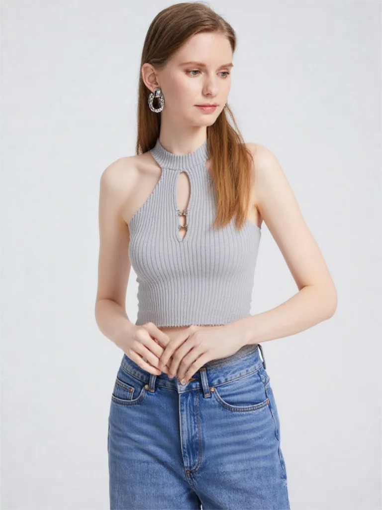 women's tanks ropa mujer 2026 Summer Grey Knit Halter Cami Women Sexy Sleeveless Going Out Tank Top Slim Y2K Layering Vest
women's tanks ropa mujer 2026 Summer Grey Knit Halter Cami Women Sexy Sleeveless Going Out Tank Top Slim Y2K Layering Vest