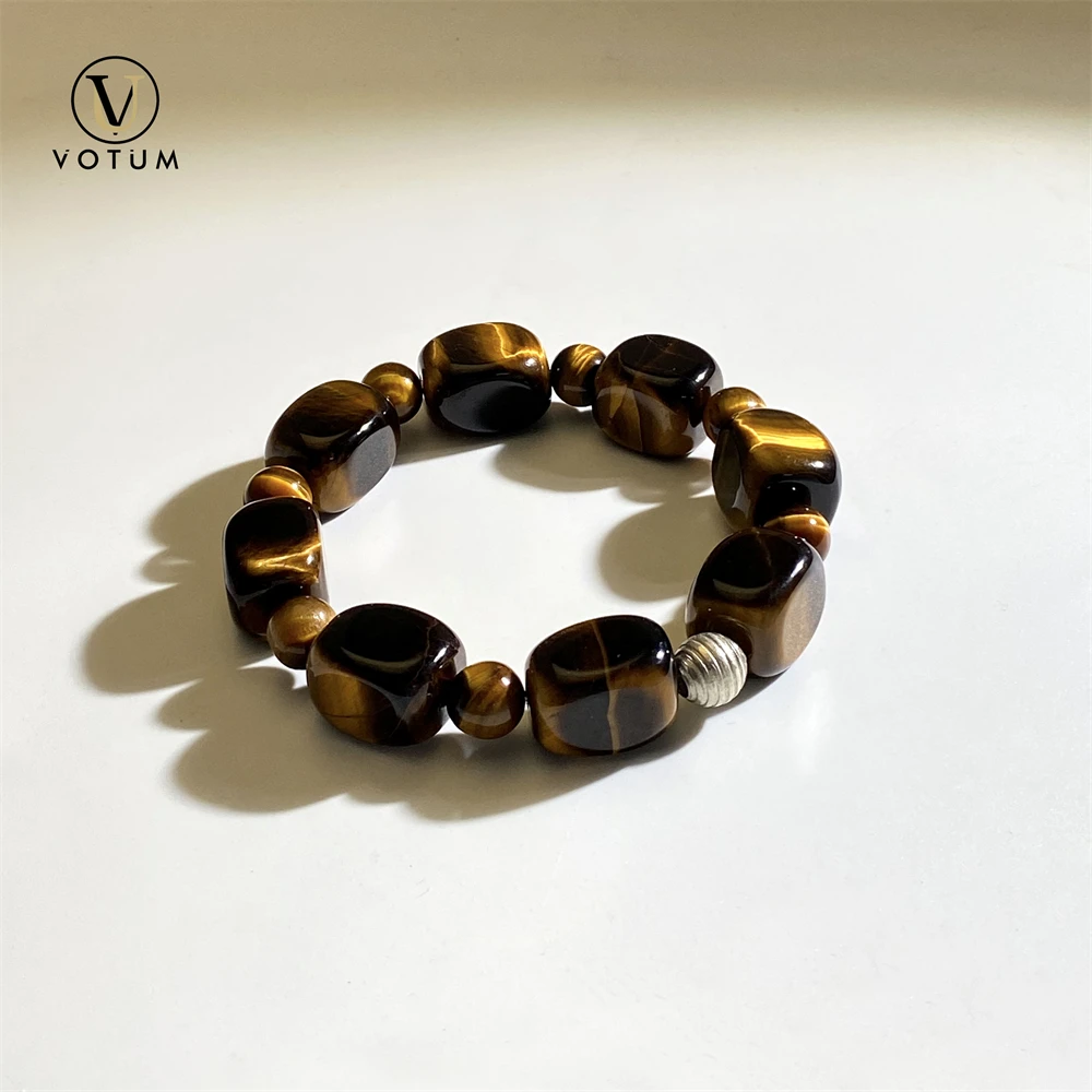 Votum Natural Tiger Eye Bracelet for Men Women Luck Protection Chakra Healing Protection Yoga Gift Bracelets Silver Bead Jewelry
Votum Natural Tiger Eye Bracelet for Men Women Luck Protection Chakra Healing Protection Yoga Gift Bracelets Silver Bead Jewelry