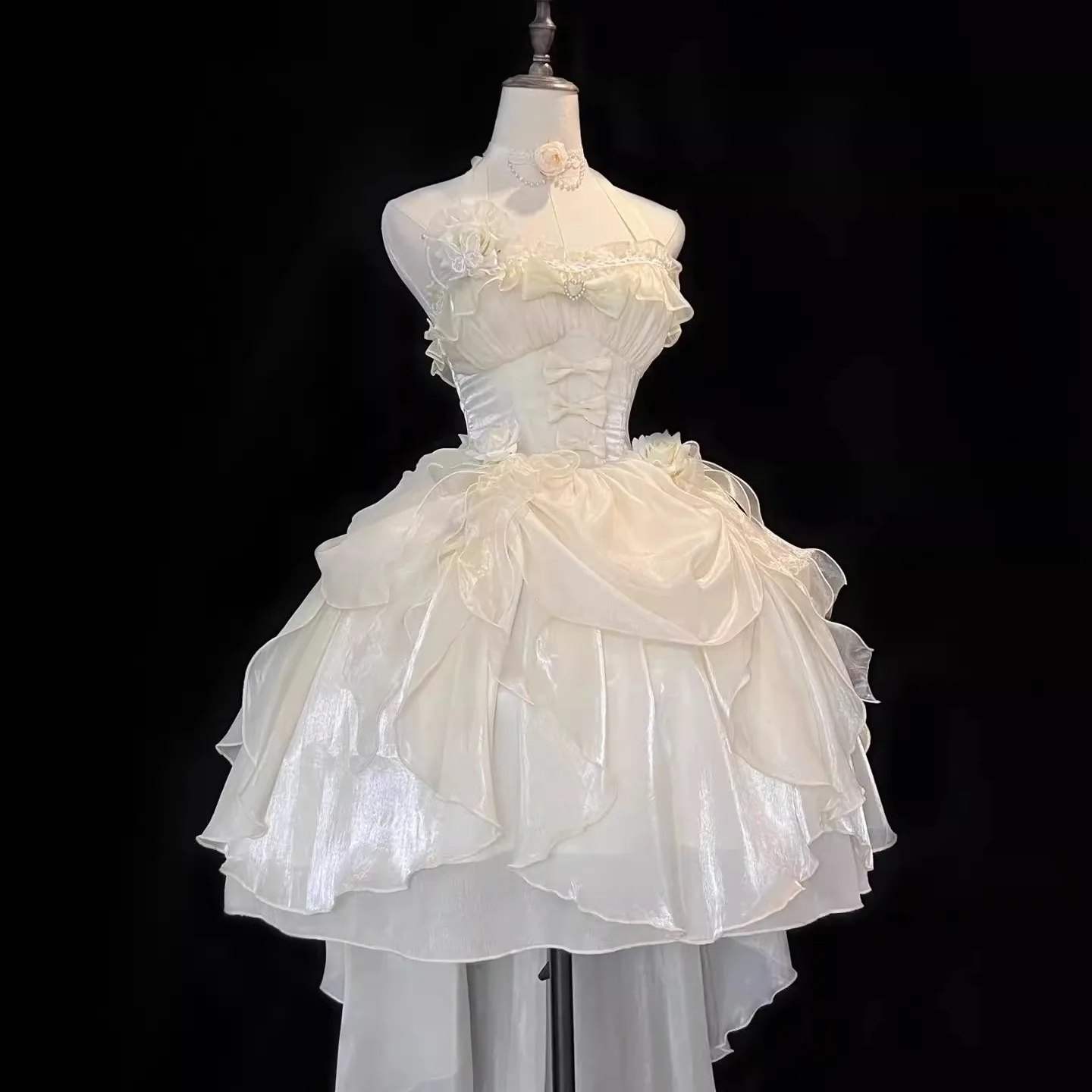 Elegant Princess Style Lace Wedding Dress Lolita Skirt Chinese Traditional Hanfu Women's Summer Short Sleeveless One-Shoulder...
Elegant Princess Style Lace Wedding Dress Lolita Skirt Chinese Traditional Hanfu Women's Summer Short Sleeveless One-Shoulder...
