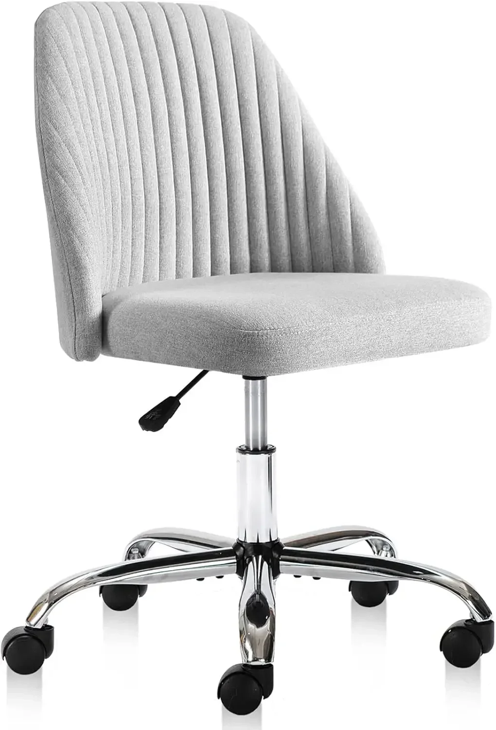 Armless Office Chair Cute Desk Chair, Modern Fabric Home Office Desk Chairs with Wheels
Armless Office Chair Cute Desk Chair, Modern Fabric Home Office Desk Chairs with Wheels