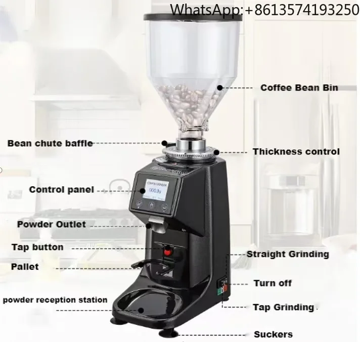 Professinal Commercial Electric Coffee Grinder with 19 Settings Use 304 Stainless Steel with 750G
Professinal Commercial Electric Coffee Grinder with 19 Settings Use 304 Stainless Steel with 750G