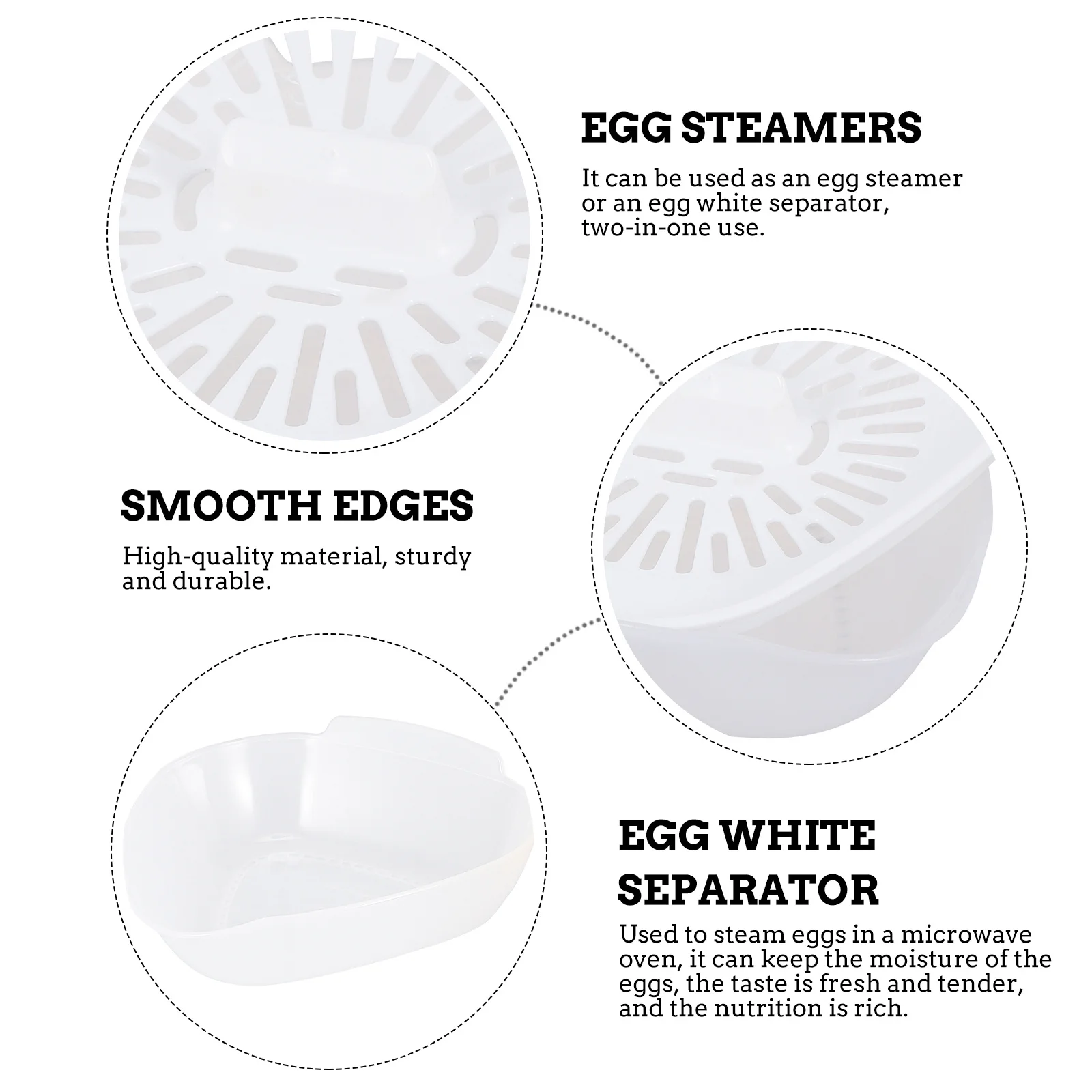 1pc Steamer Microwave Oven Mold Steamed Egg Cooker Kitchen Gadget With Egg White Separator Pp Material Easy Clean
1pc Steamer Microwave Oven Mold Steamed Egg Cooker Kitchen Gadget With Egg White Separator Pp Material Easy Clean
