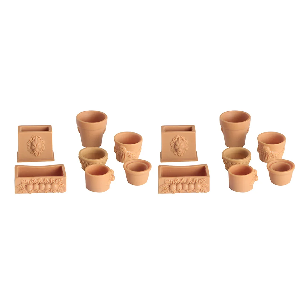 14 Pcs Vase Mini Simulation Flower Pot Child House Terracotta Plant Resin Miniature Flowerpots
14 Pcs Vase Mini Simulation Flower Pot Child House Terracotta Plant Resin Miniature Flowerpots