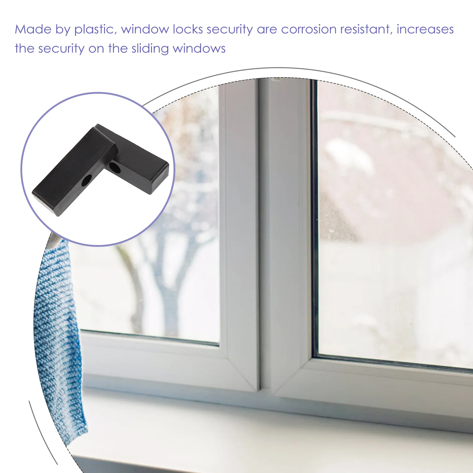 10pcs Sliding Door Lock Plastic Window Security Bar Child Proof Window Stopper For Vertical Horizontal Sliding Windows Patio
10pcs Sliding Door Lock Plastic Window Security Bar Child Proof Window Stopper For Vertical Horizontal Sliding Windows Patio