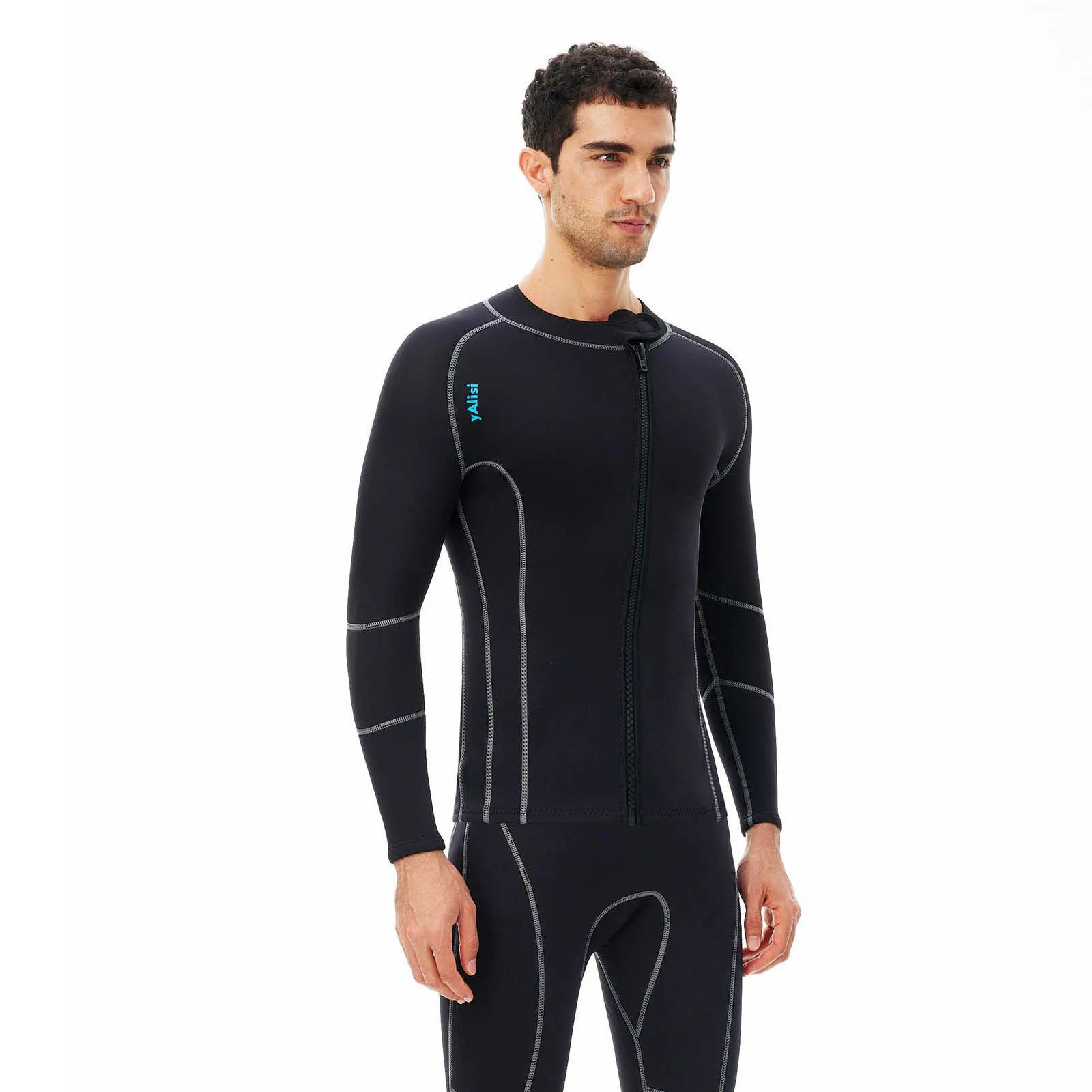 Men Wetsuit Swim Top 3mm Neoprene Jacket Long Sleeve Anti-Cold Tops for Water Sports Aerobics Diving Surfing Swimming Shirts Top
Men Wetsuit Swim Top 3mm Neoprene Jacket Long Sleeve Anti-Cold Tops for Water Sports Aerobics Diving Surfing Swimming Shirts Top