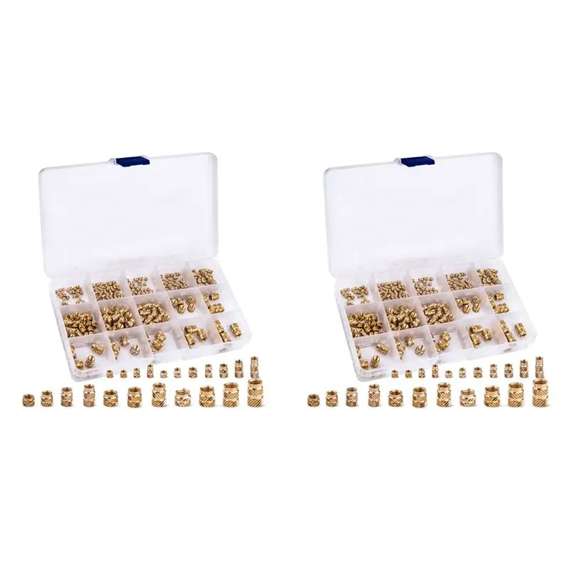A04G-680PCS M2 M2.5 M3 M 4 M 5 M6 Metric Knurled Nuts Assortment Set Threaded Insert Nuts Brass Heat Set For 3D Printing
A04G-680PCS M2 M2.5 M3 M 4 M 5 M6 Metric Knurled Nuts Assortment Set Threaded Insert Nuts Brass Heat Set For 3D Printing