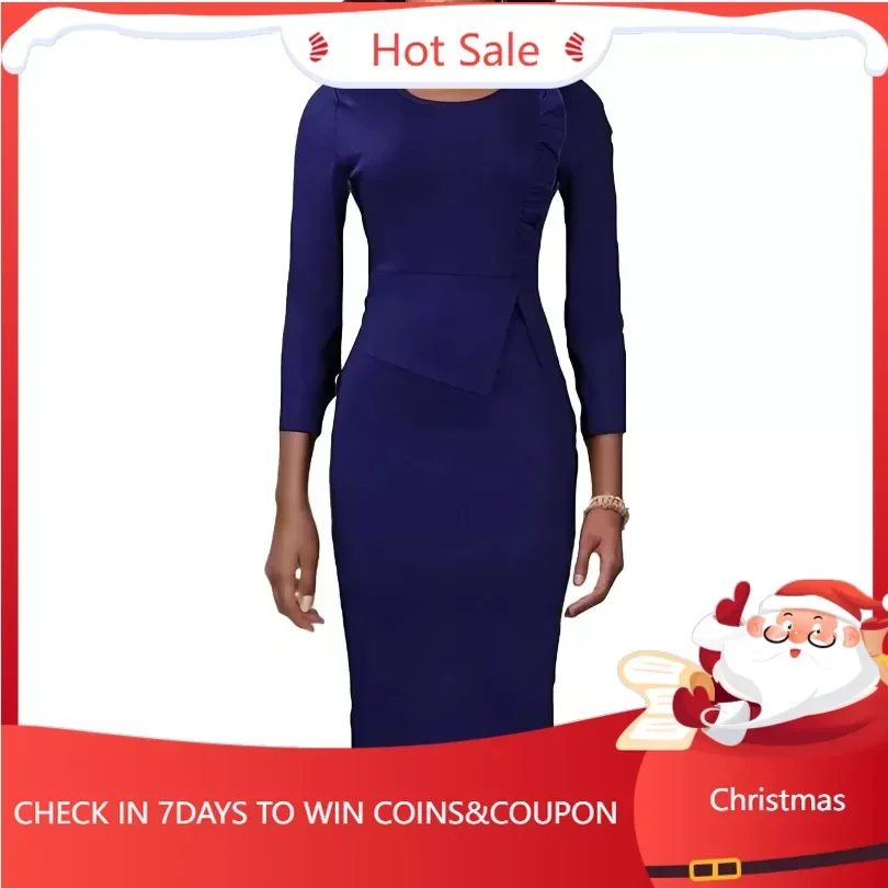 Spring 2024 Elegant African Long Sleeve O-neck Polyester Bodycon Dress African Dresses for Women S-3XL Dashiki Africa Clothing
Spring 2024 Elegant African Long Sleeve O-neck Polyester Bodycon Dress African Dresses for Women S-3XL Dashiki Africa Clothing