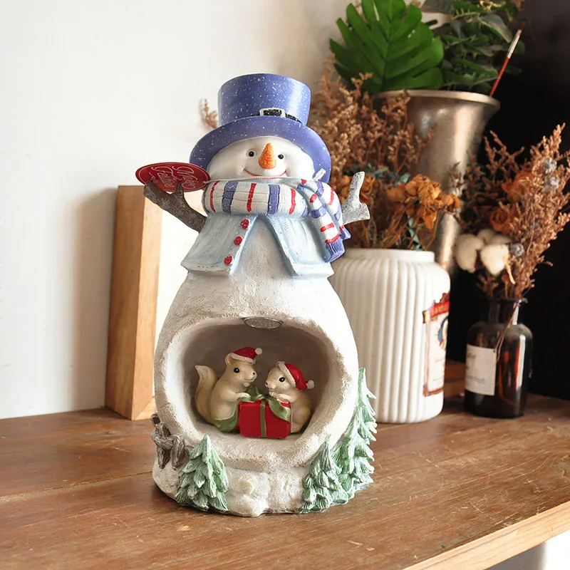 Christmas Decorations Glowing Snowman Squirrel Fun Ornaments Home Decoration Gifts Household Accessories Holiday Party Decor
Christmas Decorations Glowing Snowman Squirrel Fun Ornaments Home Decoration Gifts Household Accessories Holiday Party Decor