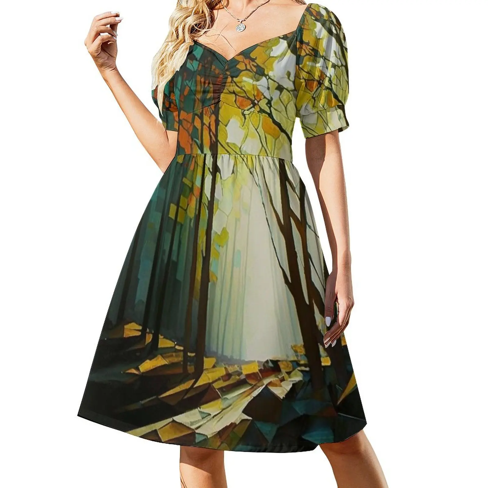 forest abstract Short-Sleeved Dress Evening dresses women's clothing trend 2025 Women's summer skirt
forest abstract Short-Sleeved Dress Evening dresses women's clothing trend 2025 Women's summer skirt