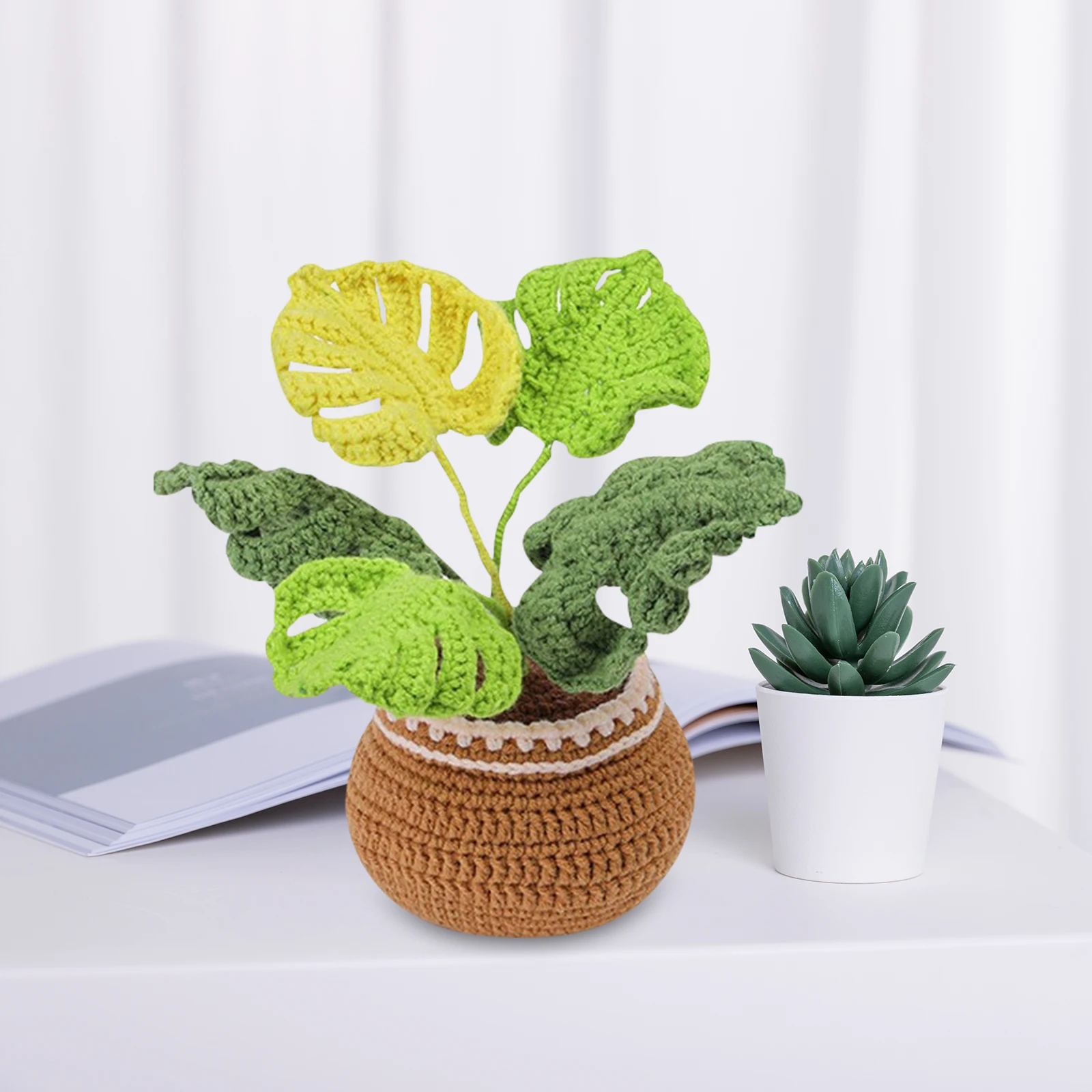 1Set DIY Crochet Potted Plant Kit Unique Turtle Shell Design Handmade Ornament Office Living Room Tabletop Decor Artificial
1Set DIY Crochet Potted Plant Kit Unique Turtle Shell Design Handmade Ornament Office Living Room Tabletop Decor Artificial