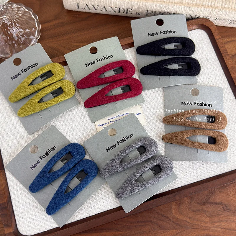 Hair Clip Wool Teardrop Oval Side Fringe Bangs Duckbill BB Clip Minimalist Elegant Versatile Daily Headwear for Women
Hair Clip Wool Teardrop Oval Side Fringe Bangs Duckbill BB Clip Minimalist Elegant Versatile Daily Headwear for Women