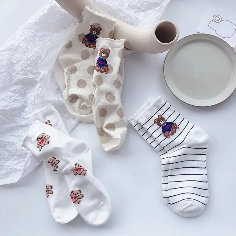 Cartoon Teddy Bear Sock Women Cotton Casual Female Ladies Short Funny Cute Socks Hosiery Harajuku Japanese Cool Kawai Sock
Cartoon Teddy Bear Sock Women Cotton Casual Female Ladies Short Funny Cute Socks Hosiery Harajuku Japanese Cool Kawai Sock