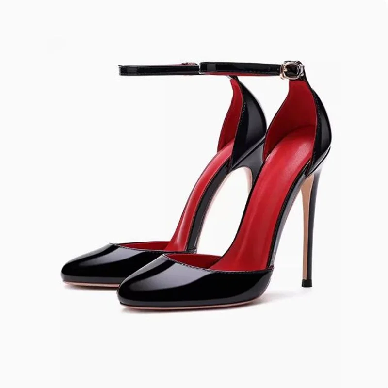 Concise Patent Leather Black Women Evening Heels Pumps Hollow Cutouts Pointed Round Toe Stiletto High Heels Dress Shoes
Concise Patent Leather Black Women Evening Heels Pumps Hollow Cutouts Pointed Round Toe Stiletto High Heels Dress Shoes