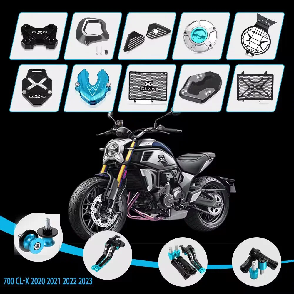 700 CLX Accessories For CFMOTO CF MOTO 700CLX 700CL-X 2023 2022 2021 2020 Radiator Guard Brake Clutch Levers Handlebar Key Cover
700 CLX Accessories For CFMOTO CF MOTO 700CLX 700CL-X 2023 2022 2021 2020 Radiator Guard Brake Clutch Levers Handlebar Key Cover