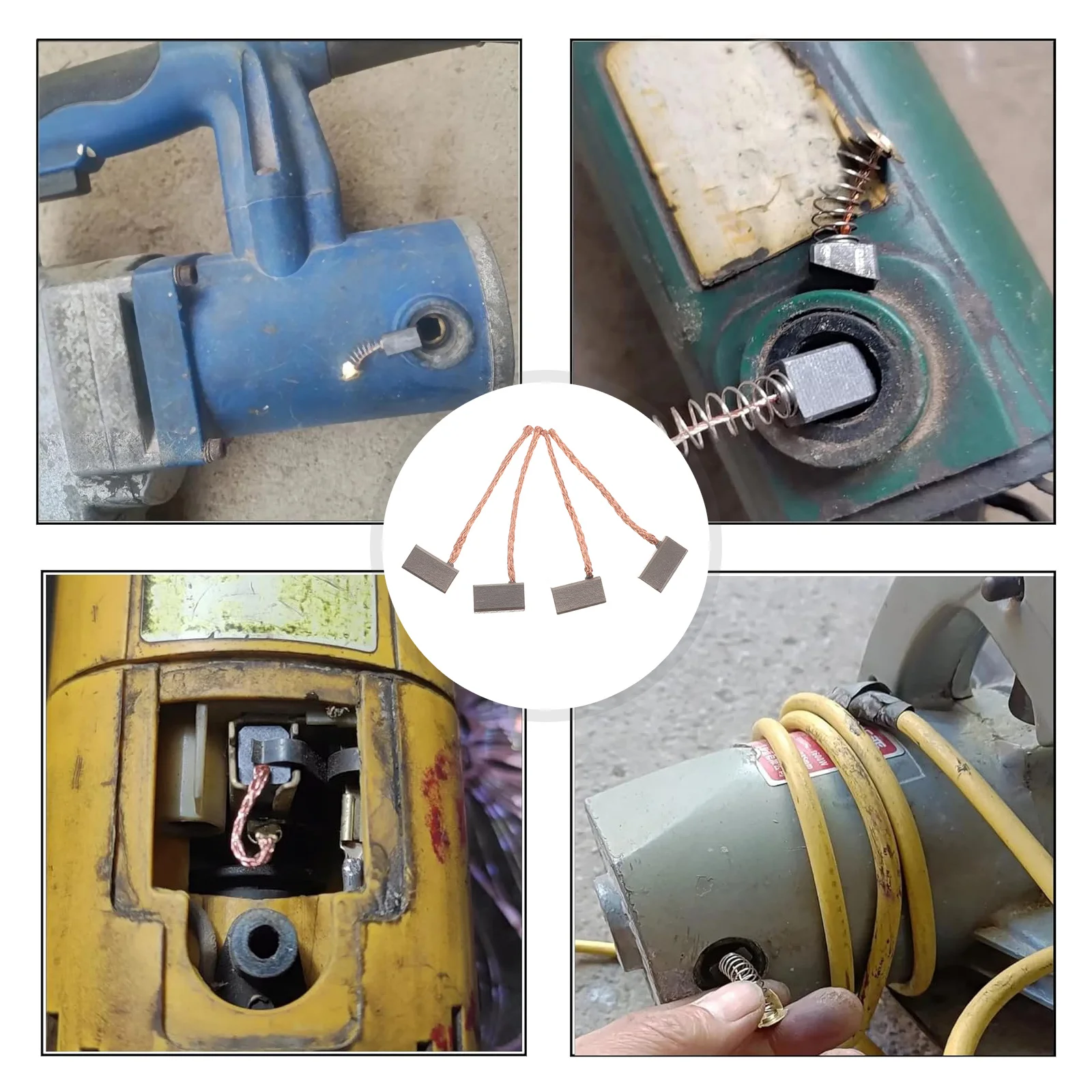 4Pcs Motor Carbon Brush High Performance Electric Motor Replacement Brush Compact Design for Pump and Power Tools
4Pcs Motor Carbon Brush High Performance Electric Motor Replacement Brush Compact Design for Pump and Power Tools