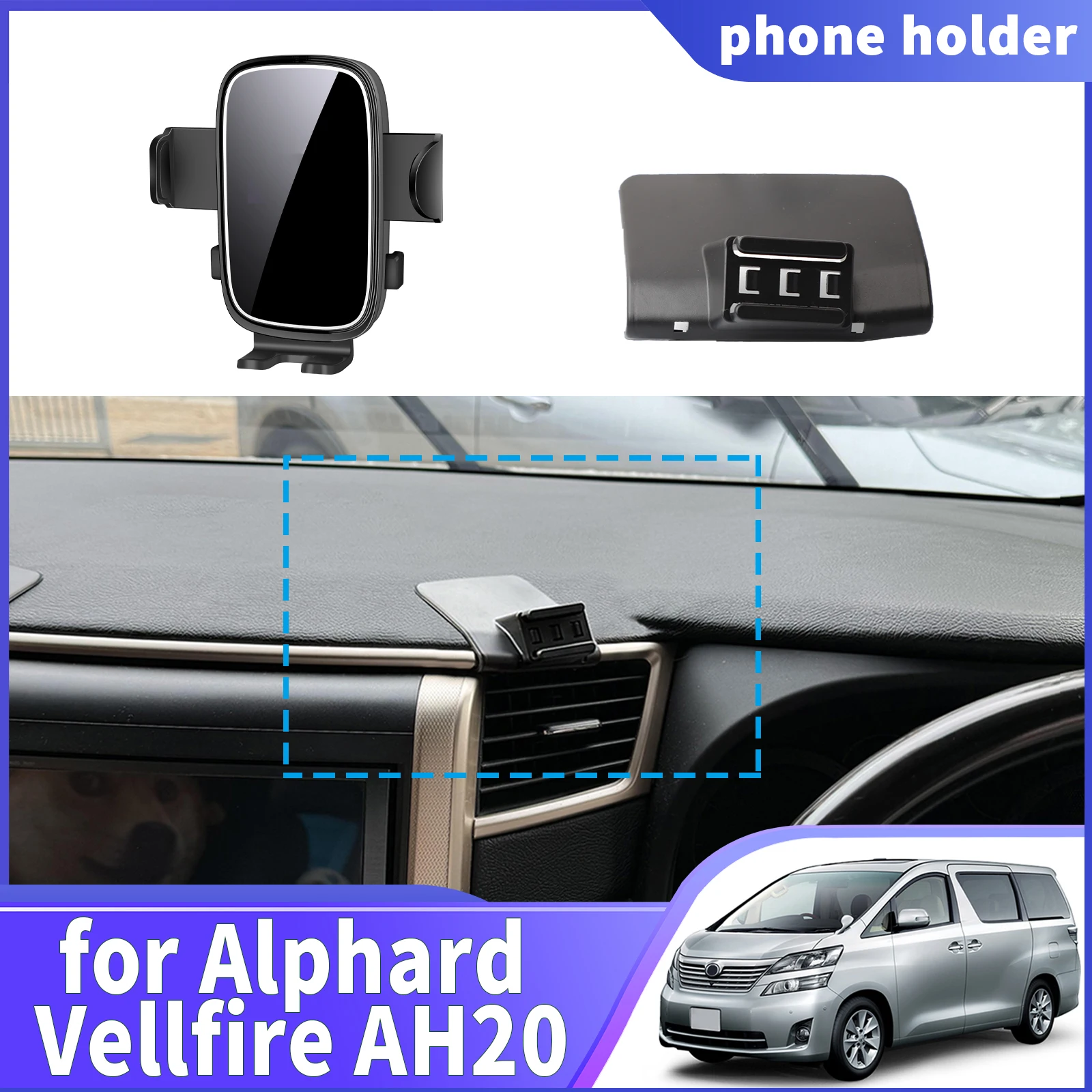 fit for Toyota Alphard Vellfire 20 AH20 2010 2011 2012 2013 2014 RHD Navigation Phone Holder Mount Customized Car accessoires
fit for Toyota Alphard Vellfire 20 AH20 2010 2011 2012 2013 2014 RHD Navigation Phone Holder Mount Customized Car accessoires