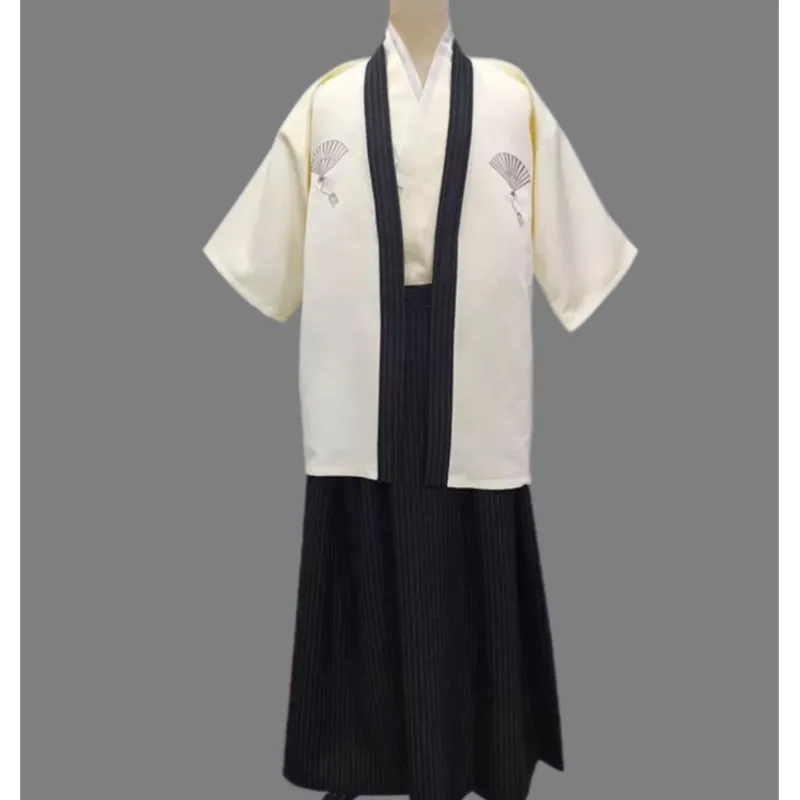 Japanese Traditional Samurai Kimono Men Yukata Bathing Robe Cardigan Sauna Long Gown Haori Cosplay Performance Costumes
Japanese Traditional Samurai Kimono Men Yukata Bathing Robe Cardigan Sauna Long Gown Haori Cosplay Performance Costumes
