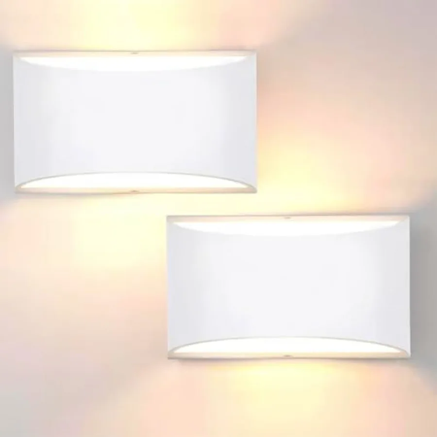 Modern LED Wall Sconce, Hardwired Indoor Wall Lights Set of 2, 3000K Up and Down Wall Mount Lamp, Sconces Wall Lighting for Liv
Modern LED Wall Sconce, Hardwired Indoor Wall Lights Set of 2, 3000K Up and Down Wall Mount Lamp, Sconces Wall Lighting for Liv