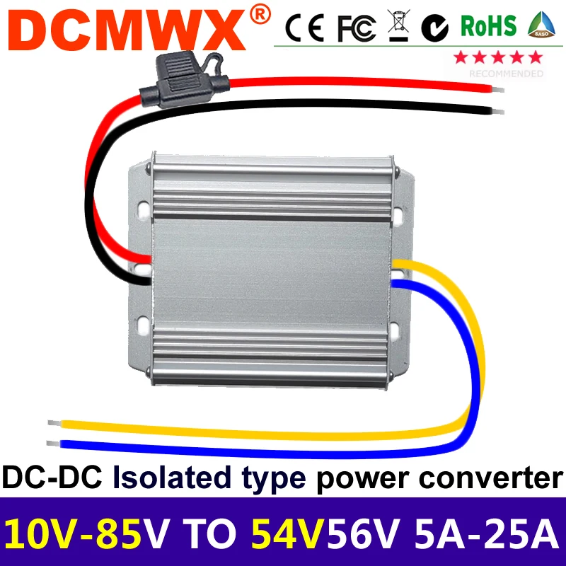 DC-DC Isolated power supply 12V24V to 54V56V step-up module boost adapter 60V72V80V to 54V56V buck transformer 1A3A5A8A10A DCMWX
DC-DC Isolated power supply 12V24V to 54V56V step-up module boost adapter 60V72V80V to 54V56V buck transformer 1A3A5A8A10A DCMWX
